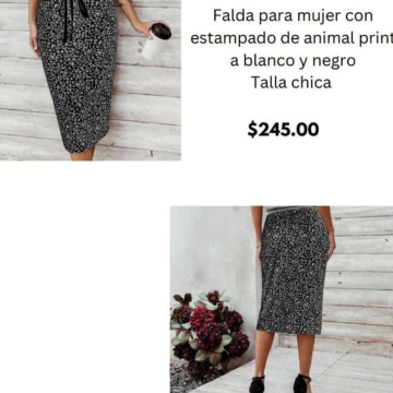 Falda para Dama con estampado de anime prime