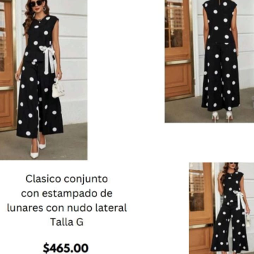 Conjunto de estampado de lunares